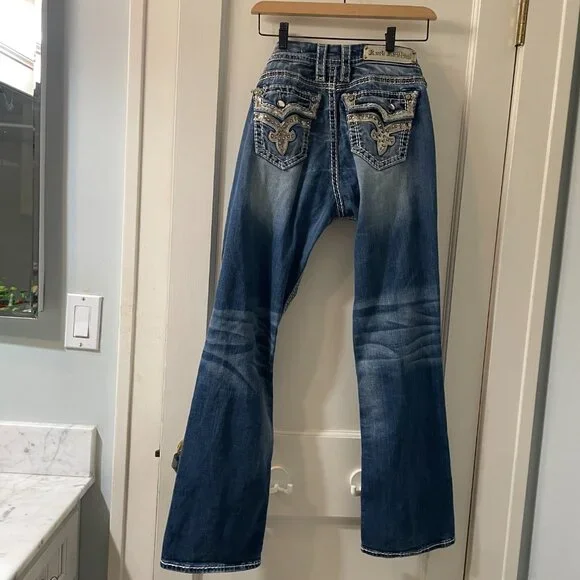 Rock Revival Kai Easy Boot Size 28 with Sequins and Rhinestones - Picture 6 of 15